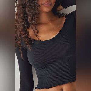 Free People Easy To Love Long Sleeve Top